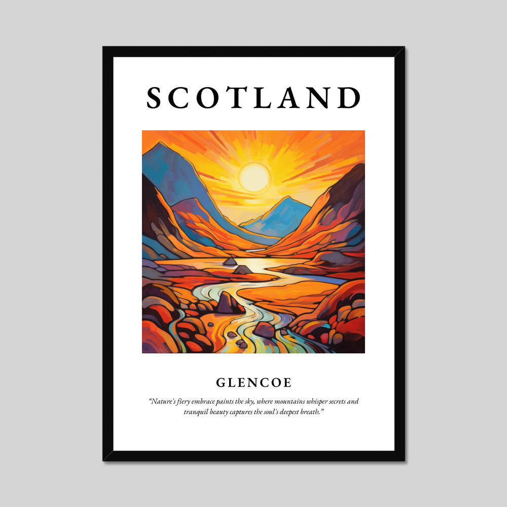 Poster of Glencoe, Scotland.