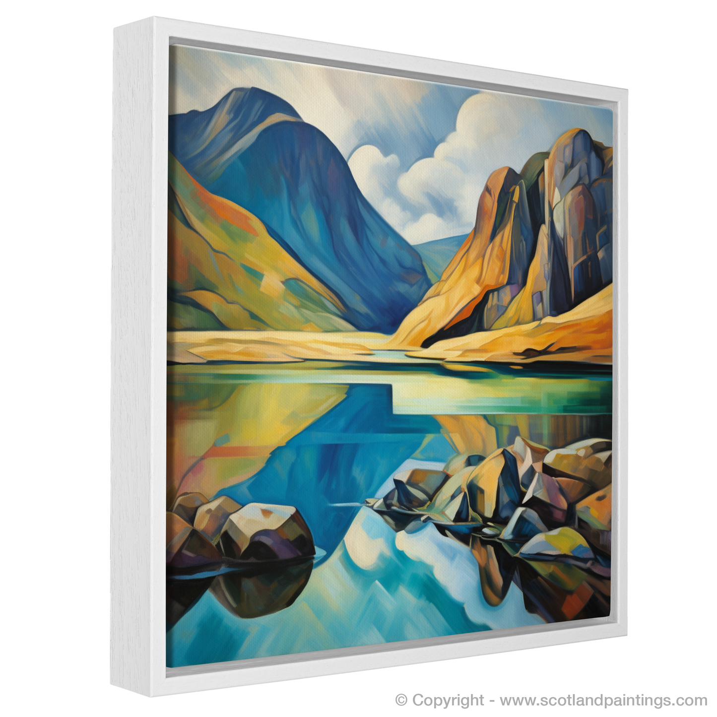 Crystal Lochan in Glencoe Cubist Rhapsody