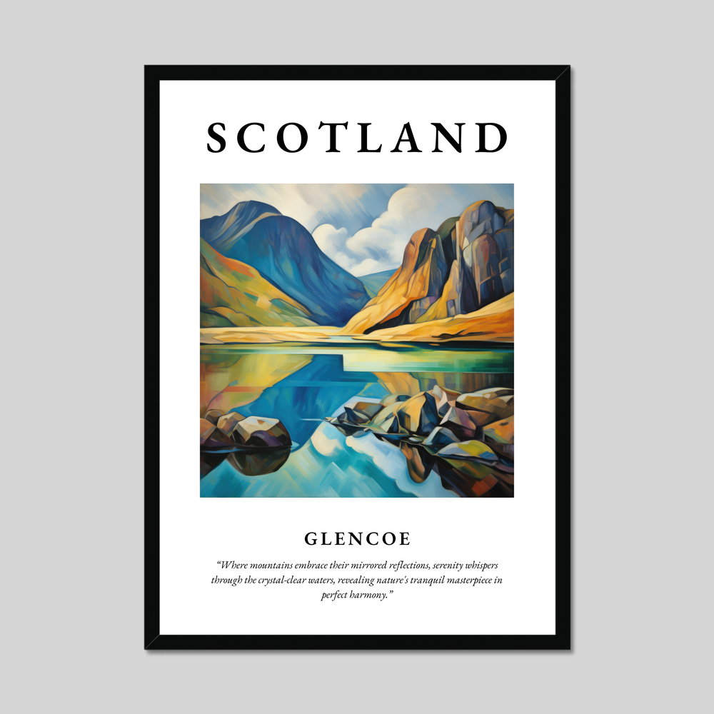 Poster of Glencoe, Scotland.