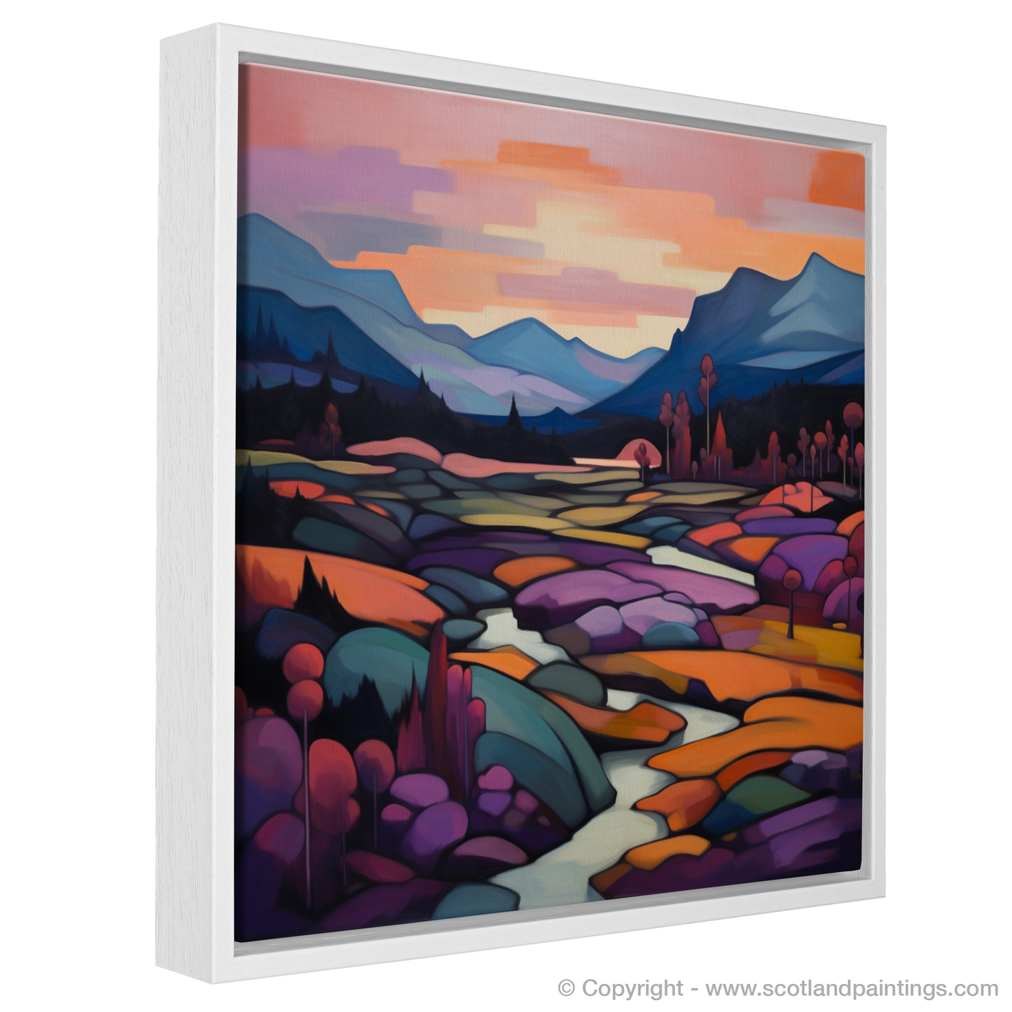 Cubist Twilight over Glencoe Crowberries