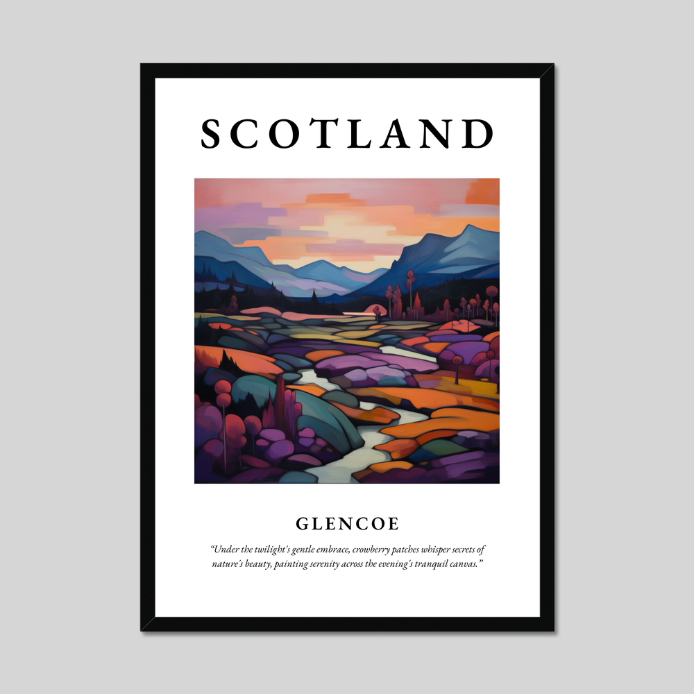 Poster of Glencoe, Scotland.