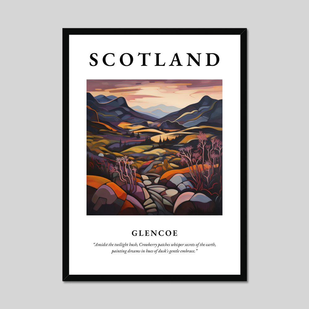 Poster of Glencoe, Scotland.