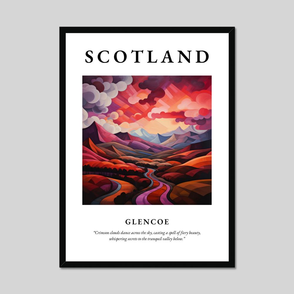 Poster of Glencoe, Scotland.