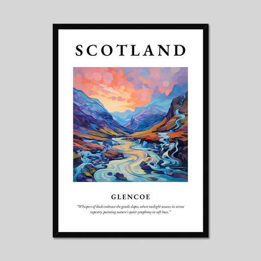 Poster of Glencoe, Scotland.