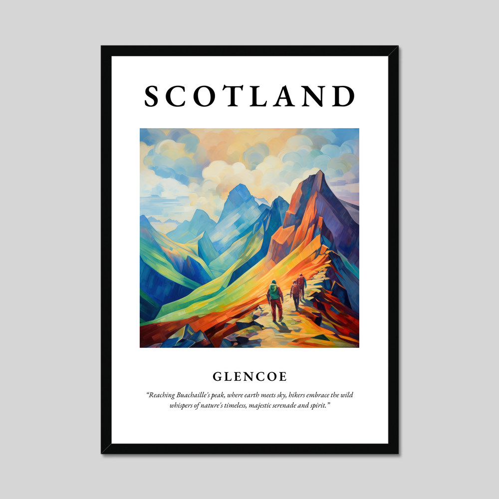 Poster of Glencoe, Scotland.