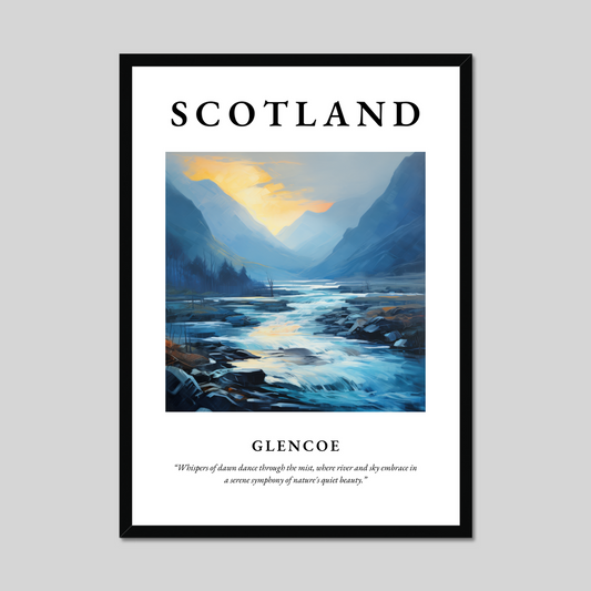 Poster of Glencoe, Scotland.