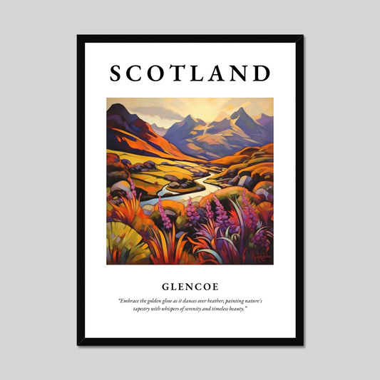 Poster of Glencoe, Scotland.