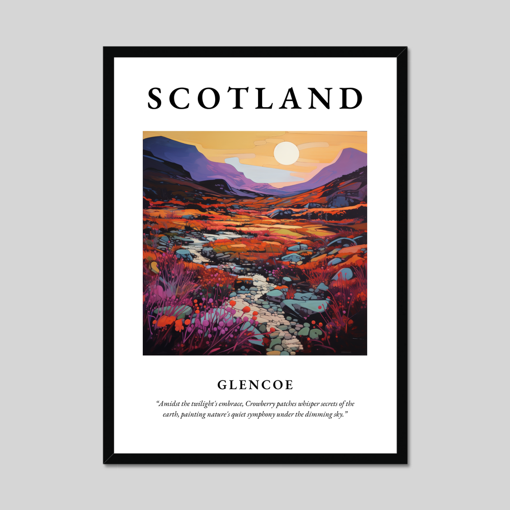 Poster of Glencoe, Scotland.