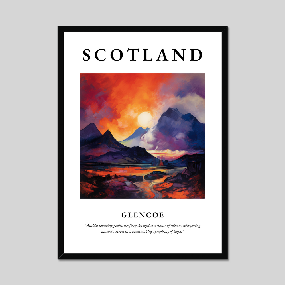 Poster of Glencoe, Scotland.