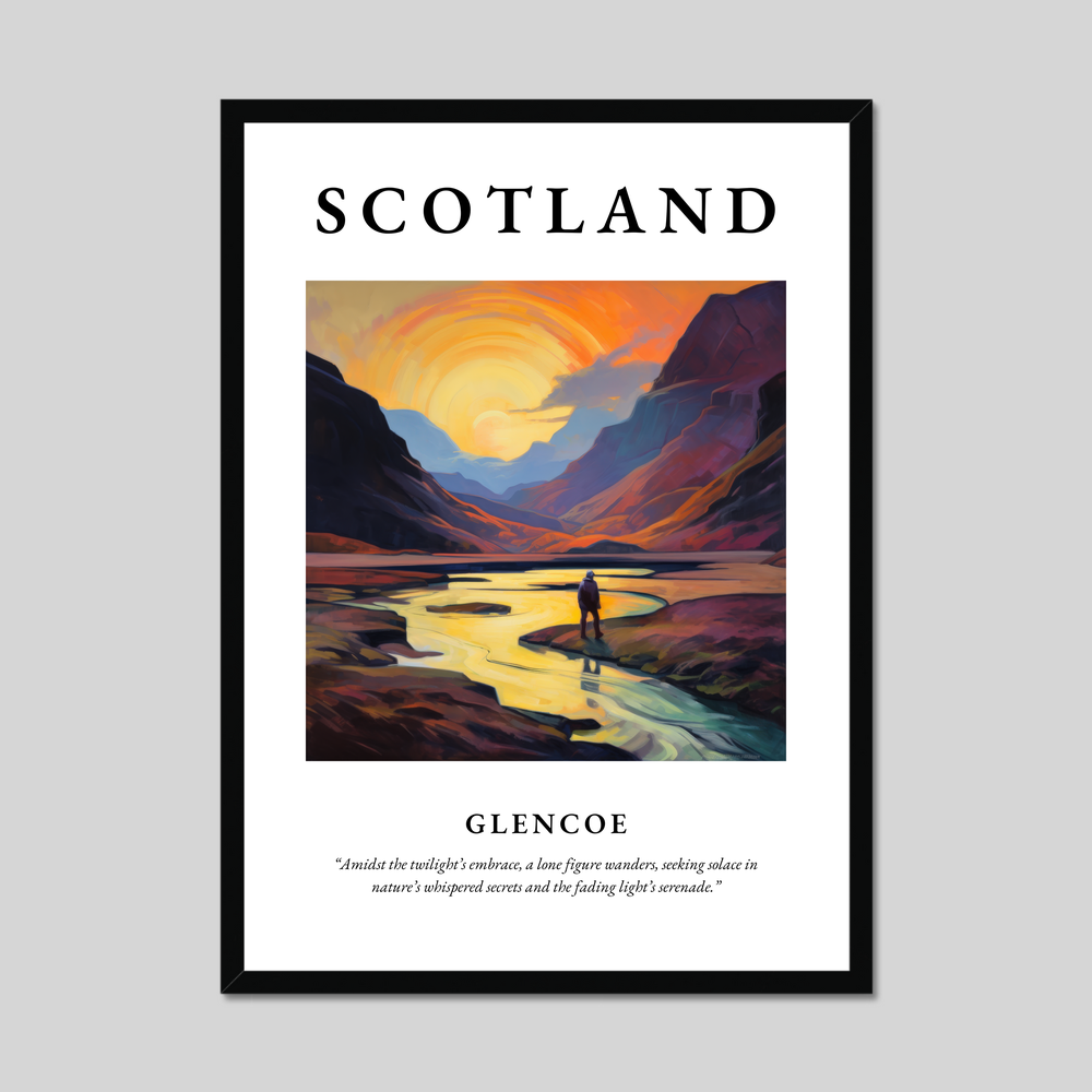 Poster of Glencoe, Scotland.