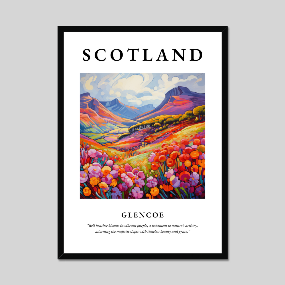 Poster of Glencoe, Scotland.