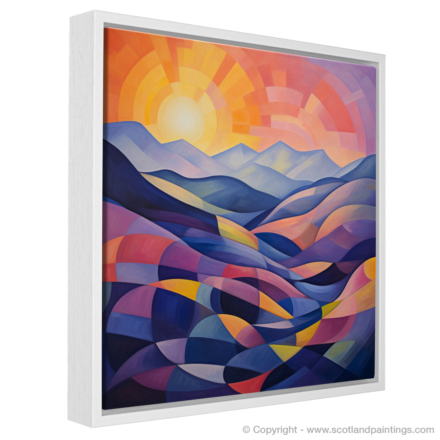 Cubist Twilight on Glencoe Slopes