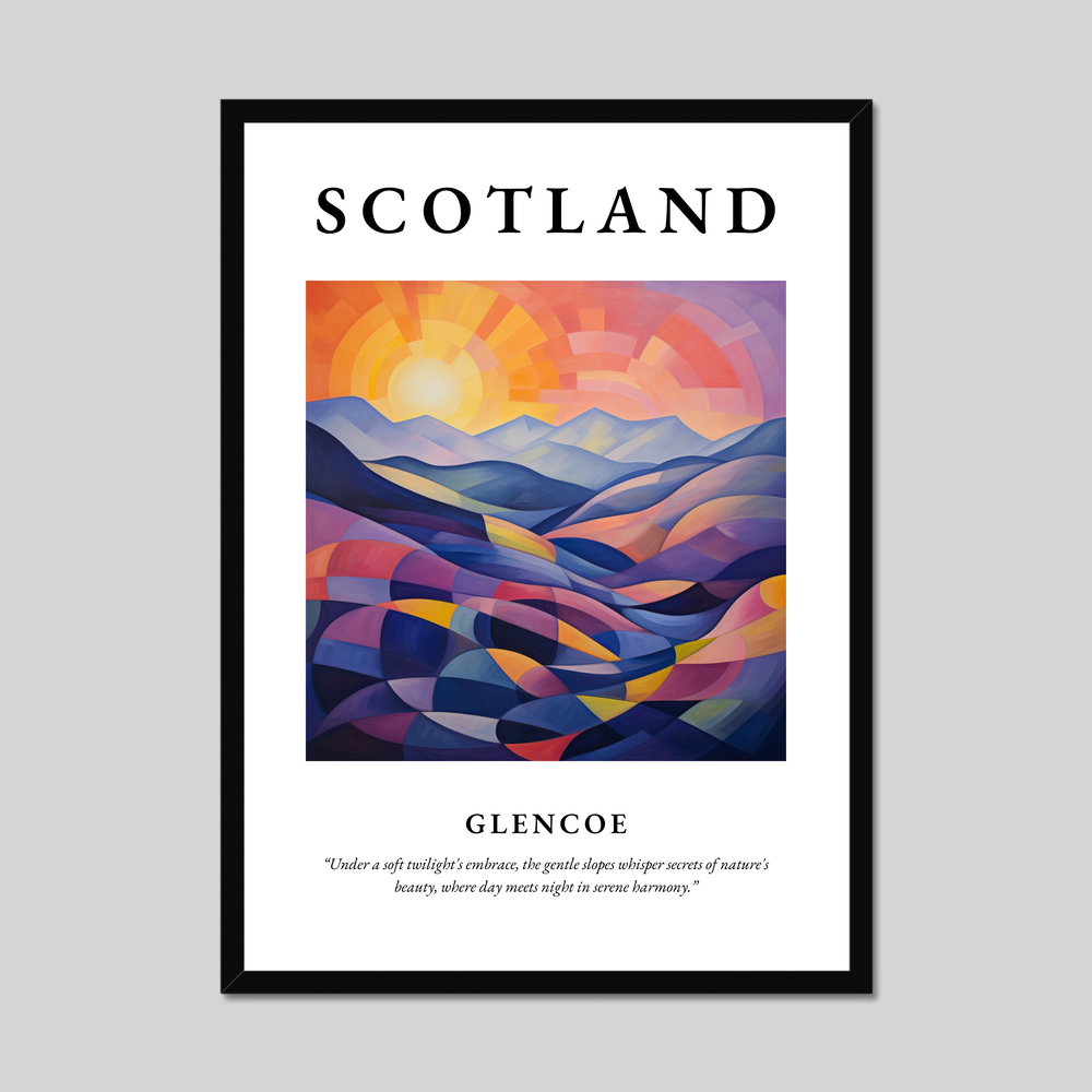 Poster of Glencoe, Scotland.