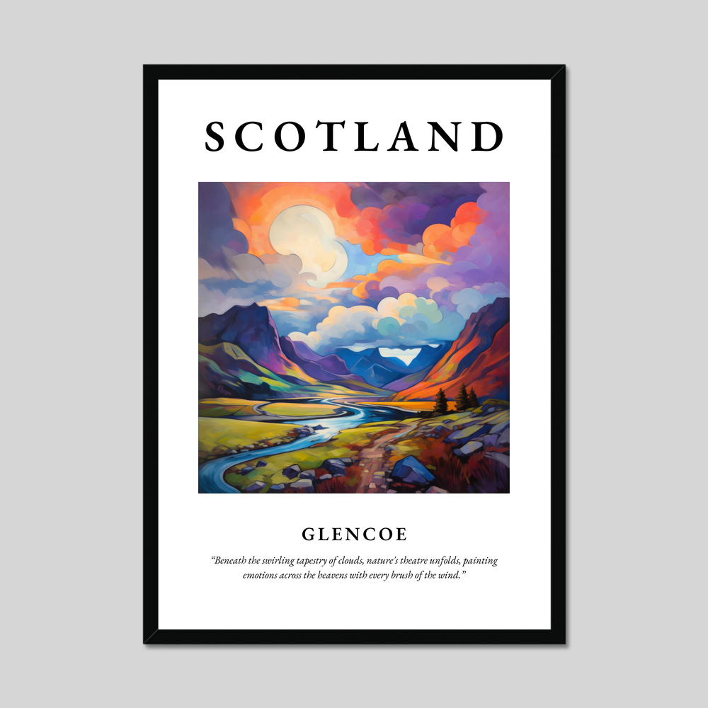 Poster of Glencoe, Scotland.