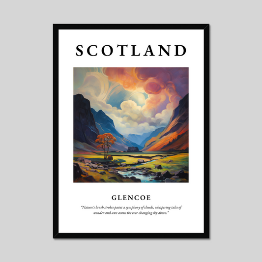 Poster of Glencoe, Scotland.