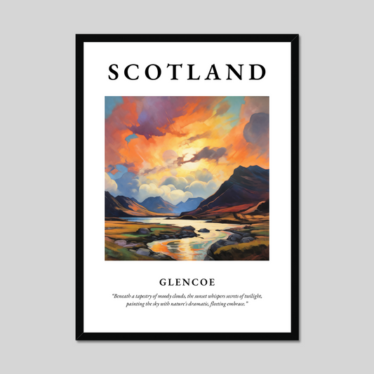 Poster of Glencoe, Scotland.