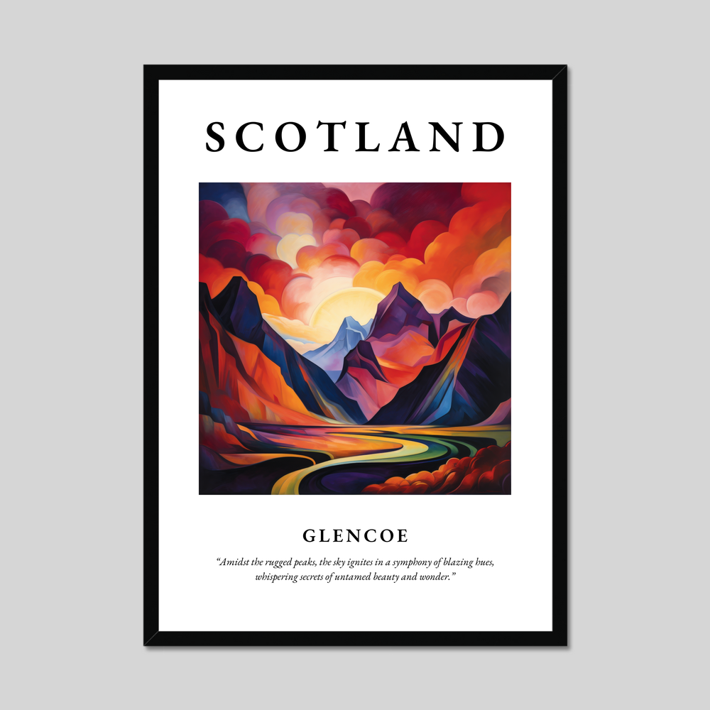 Poster of Glencoe, Scotland.