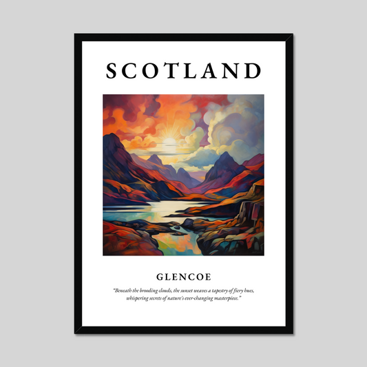 Poster of Glencoe, Scotland.