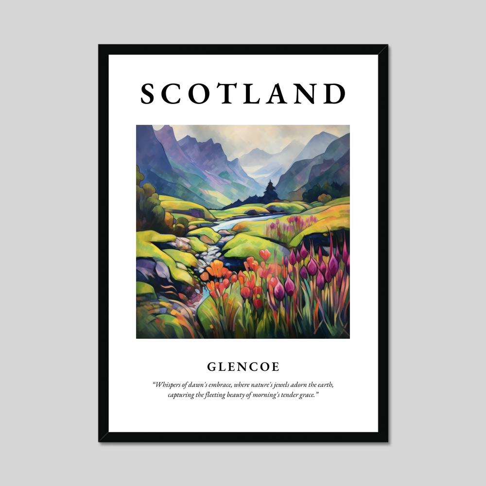 Poster of Glencoe, Scotland.