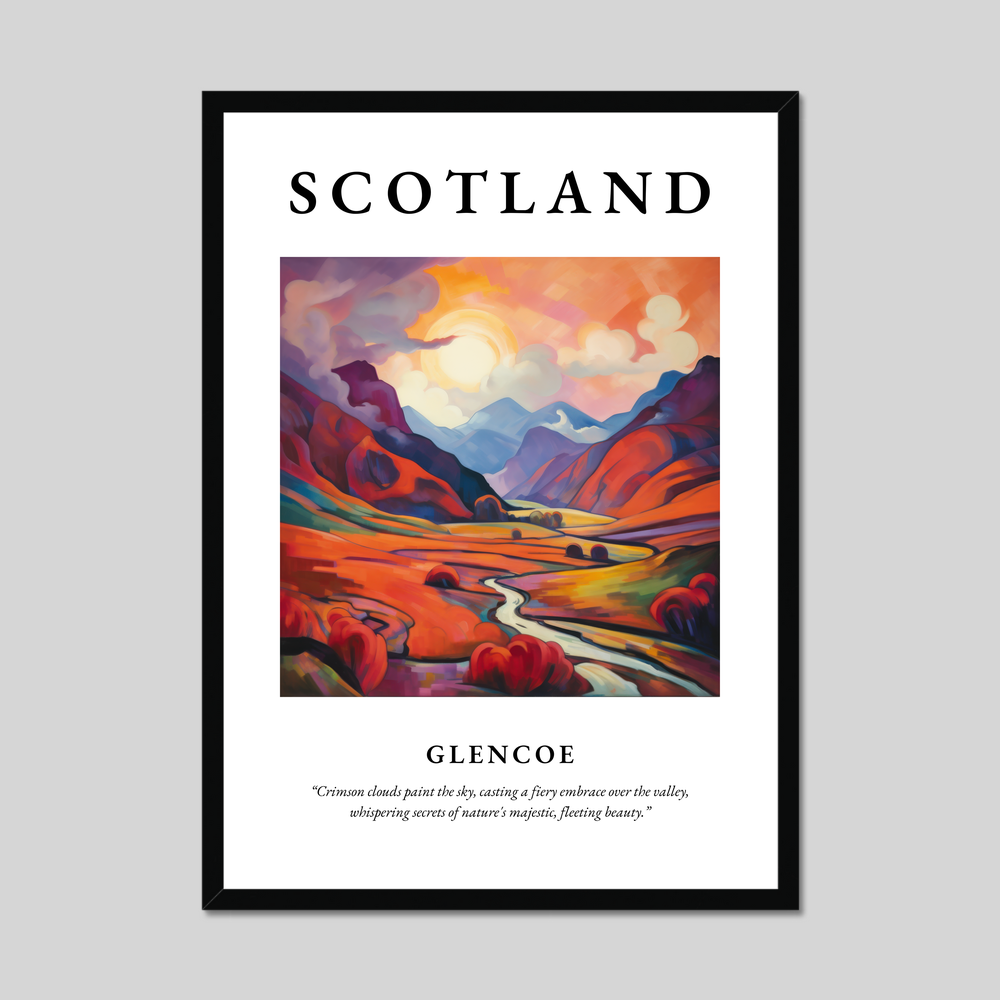 Poster of Glencoe, Scotland.