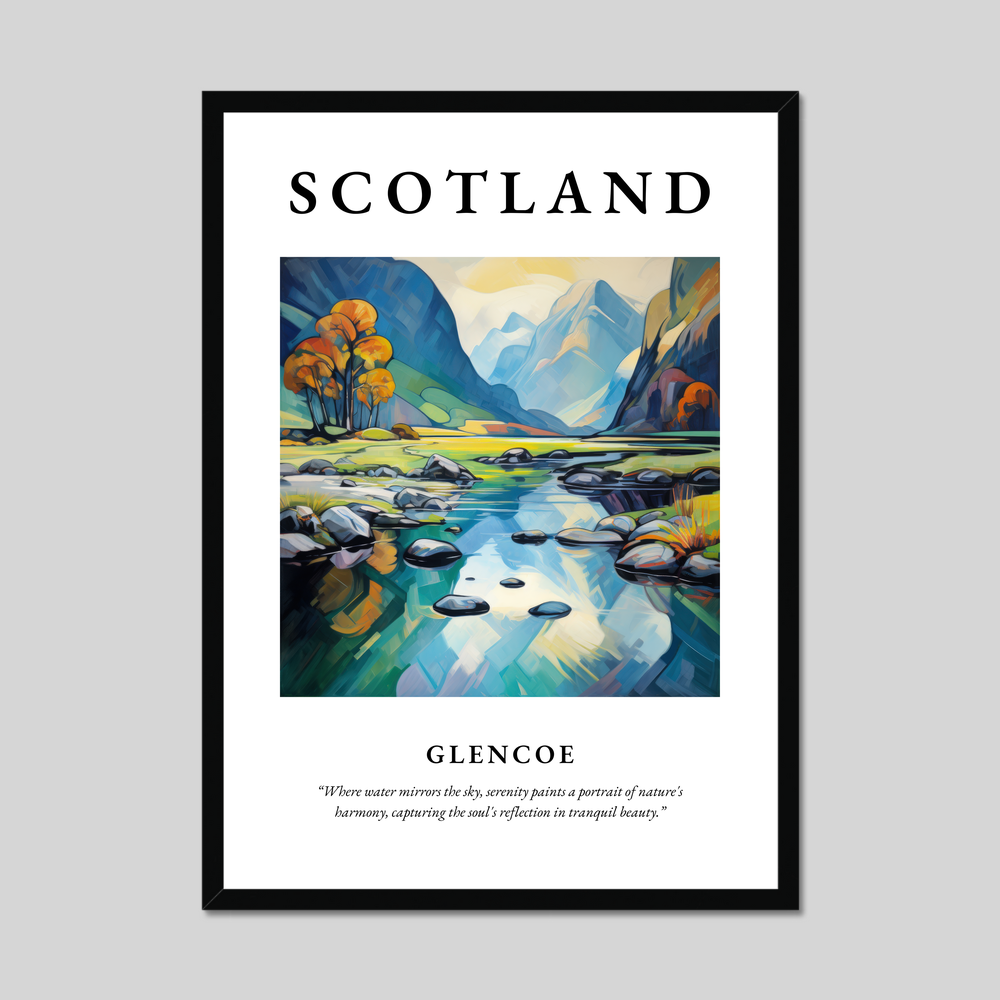 Poster of Glencoe, Scotland.