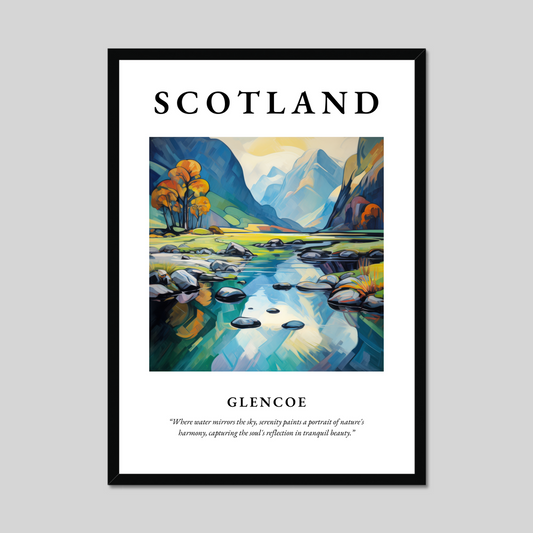 Poster of Glencoe, Scotland.