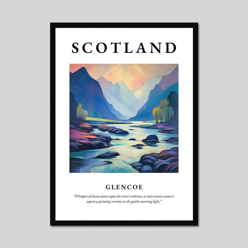 Poster of Glencoe, Scotland.