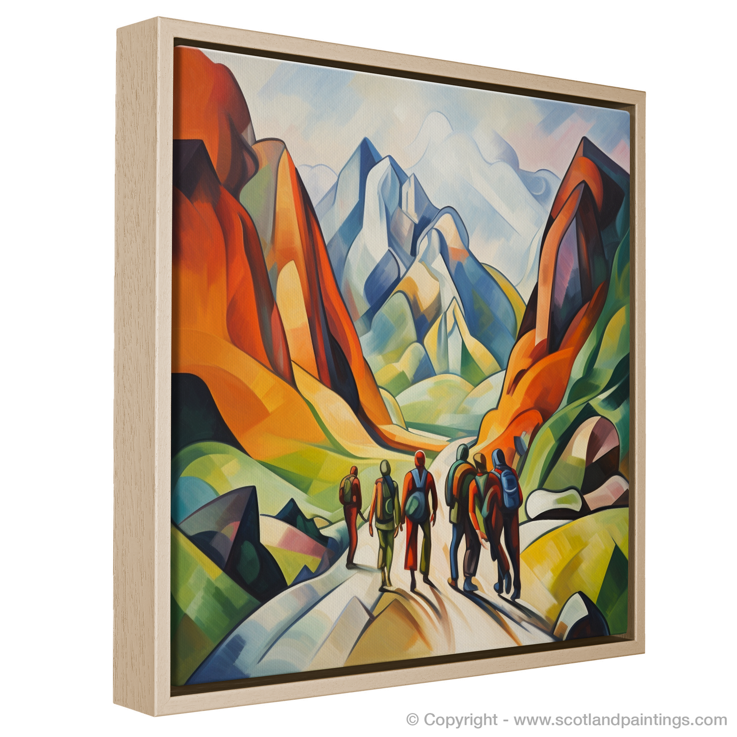 Cubist Hikers at Glencoe Trailhead