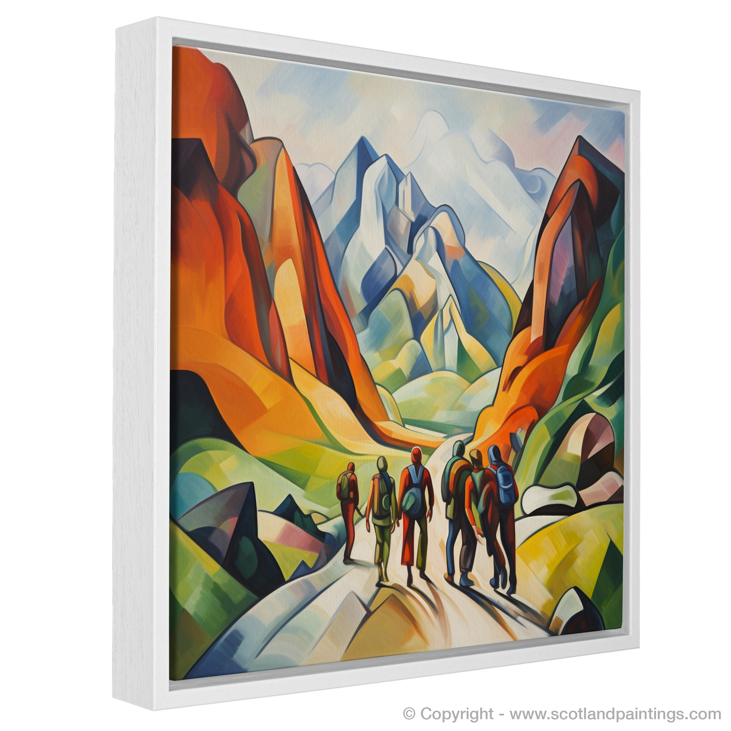 Cubist Hikers at Glencoe Trailhead