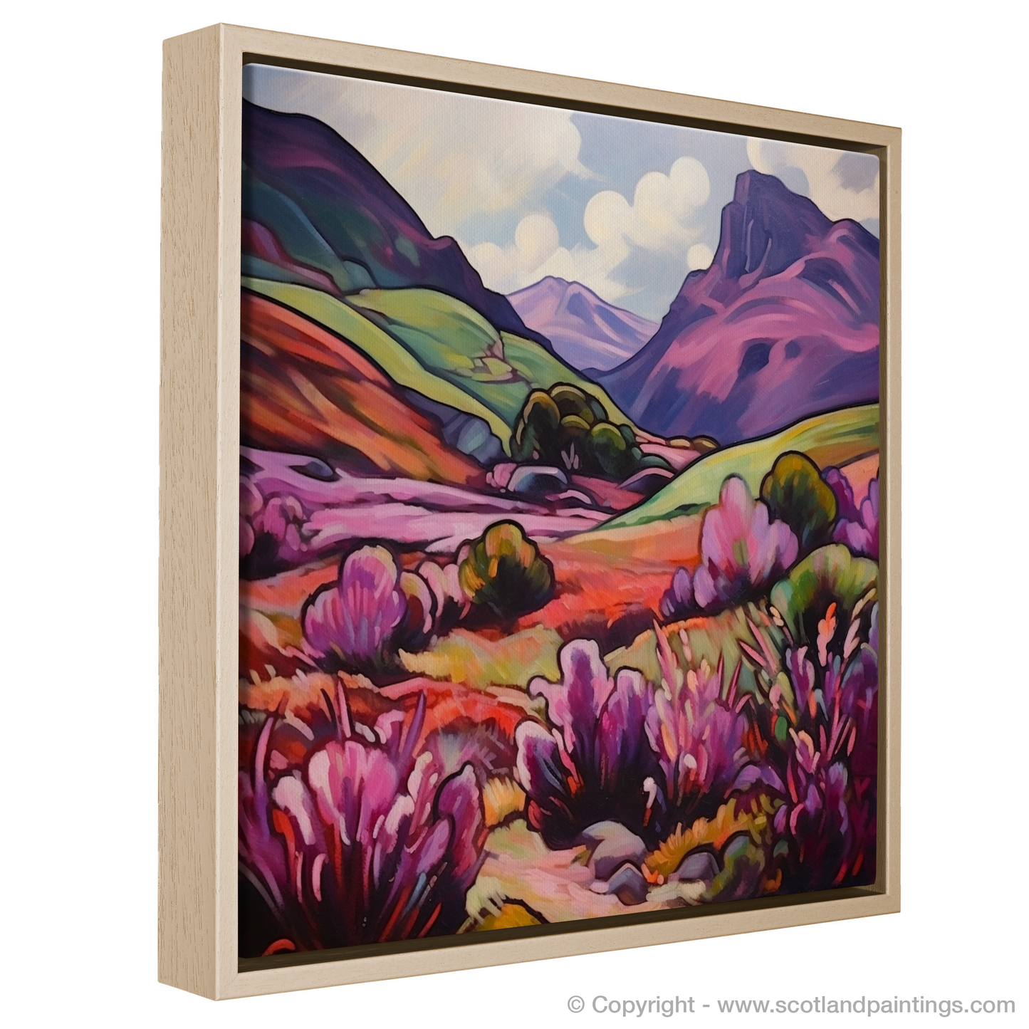 Cubist Heather in Glencoe - A Highland Tapestry