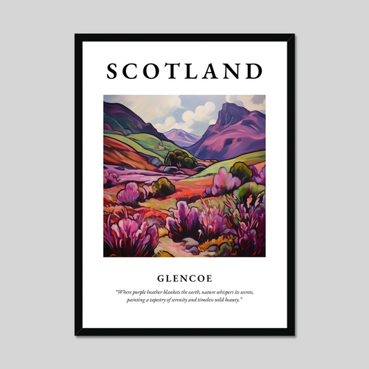 Poster of Glencoe, Scotland.