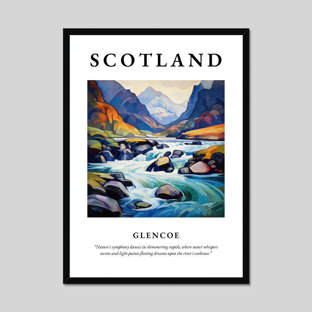 Poster of Glencoe, Scotland.