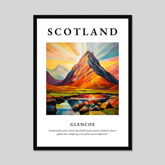 Poster of Glencoe, Scotland.