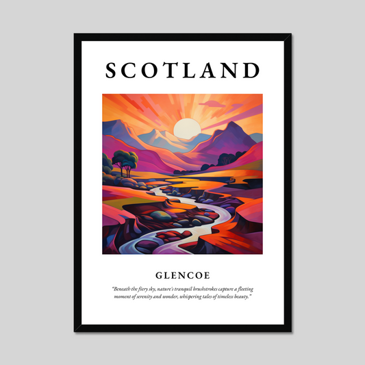 Poster of Glencoe, Scotland.