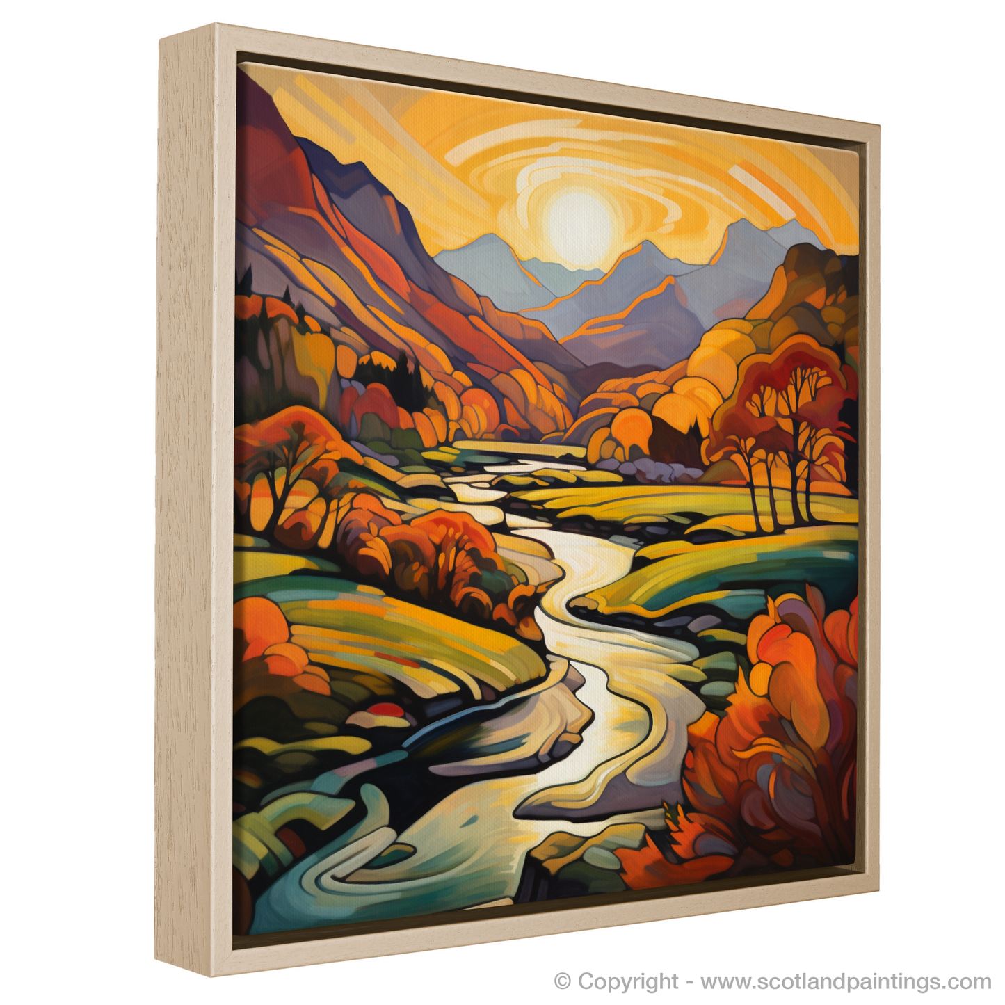 Golden Hour Serpentine: A Cubist Ode to Glencoe