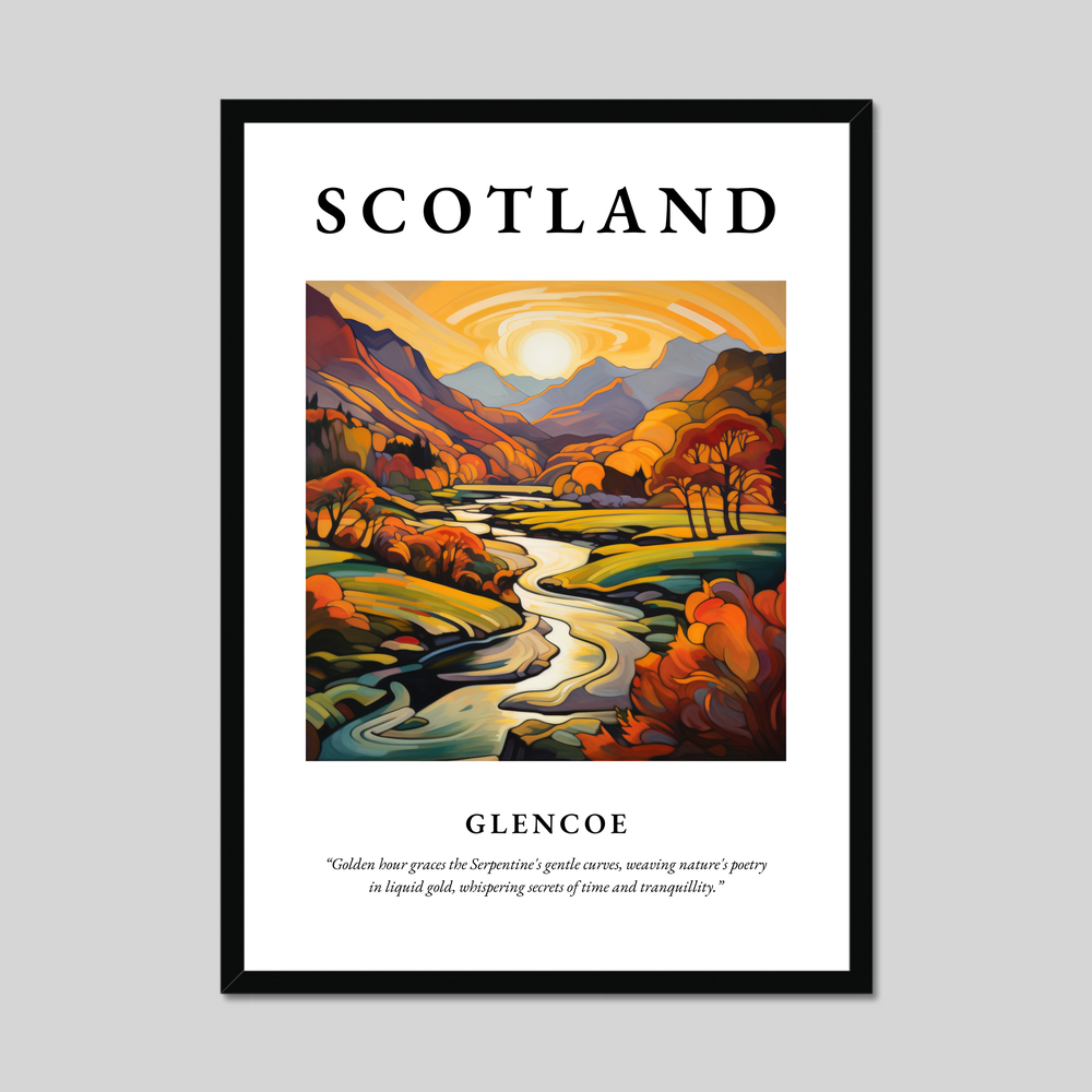 Poster of Glencoe, Scotland.