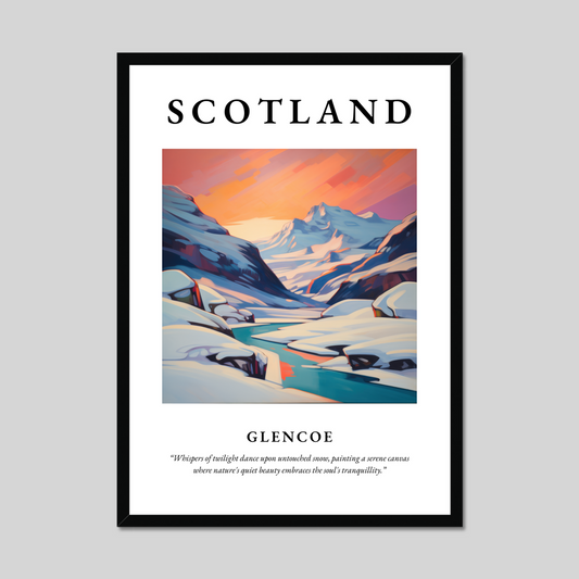 Poster of Glencoe, Scotland.