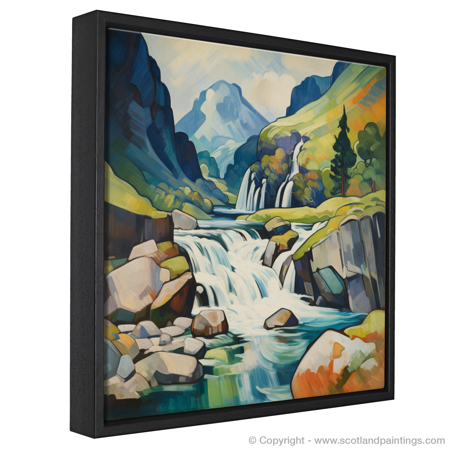 Cubist Cascade: A Geometric Interpretation of Glencoe's Waterfall