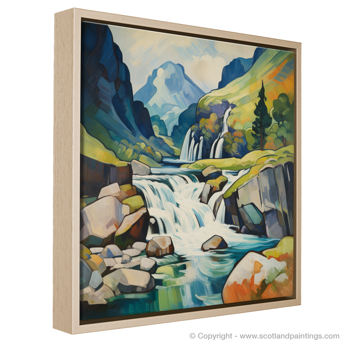 Cubist Cascade: A Geometric Interpretation of Glencoe's Waterfall