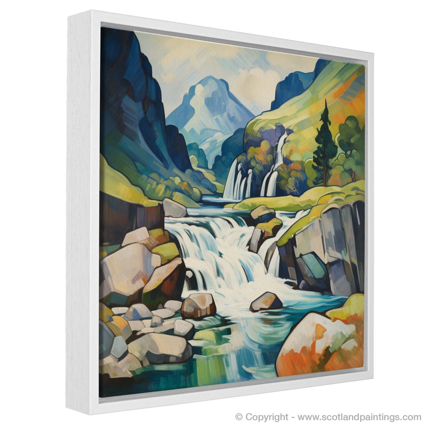 Cubist Cascade: A Geometric Interpretation of Glencoe's Waterfall