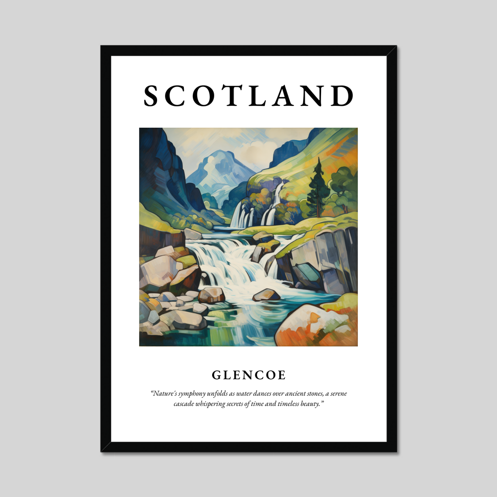 Poster of Glencoe, Scotland.