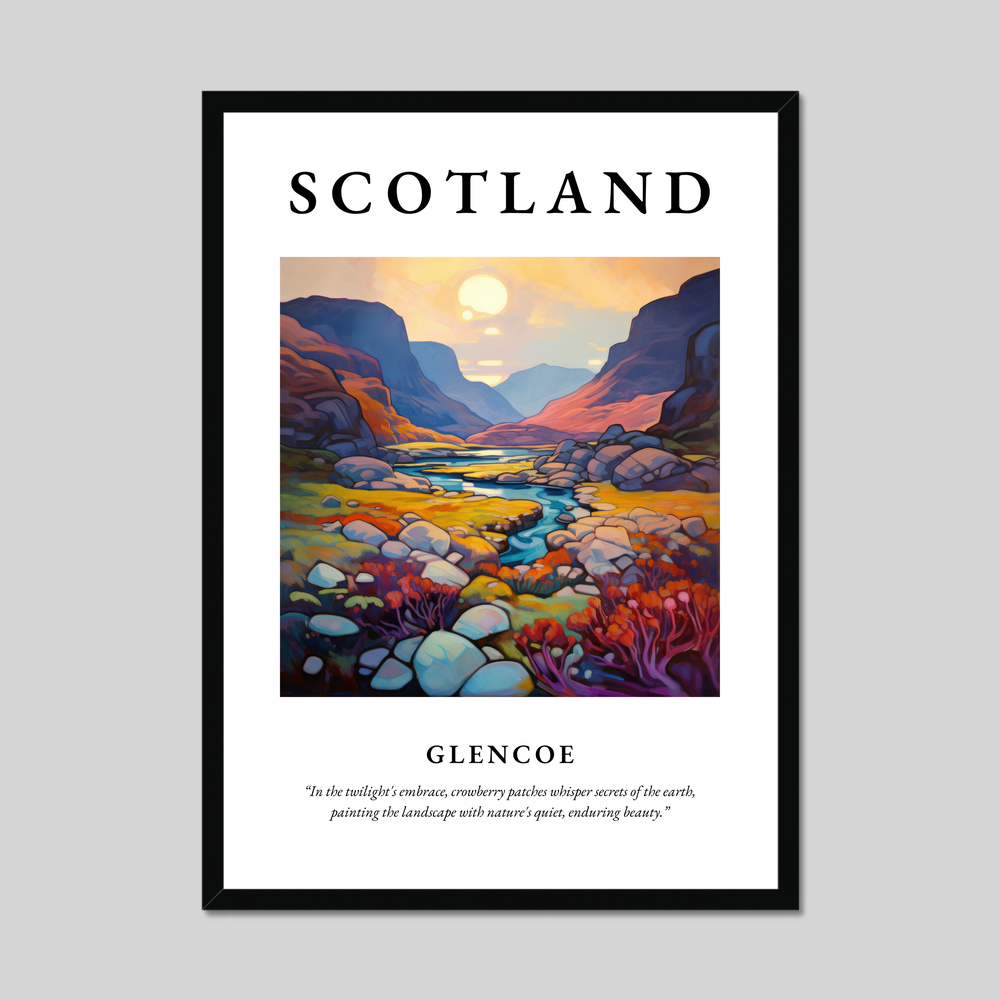 Poster of Glencoe, Scotland.