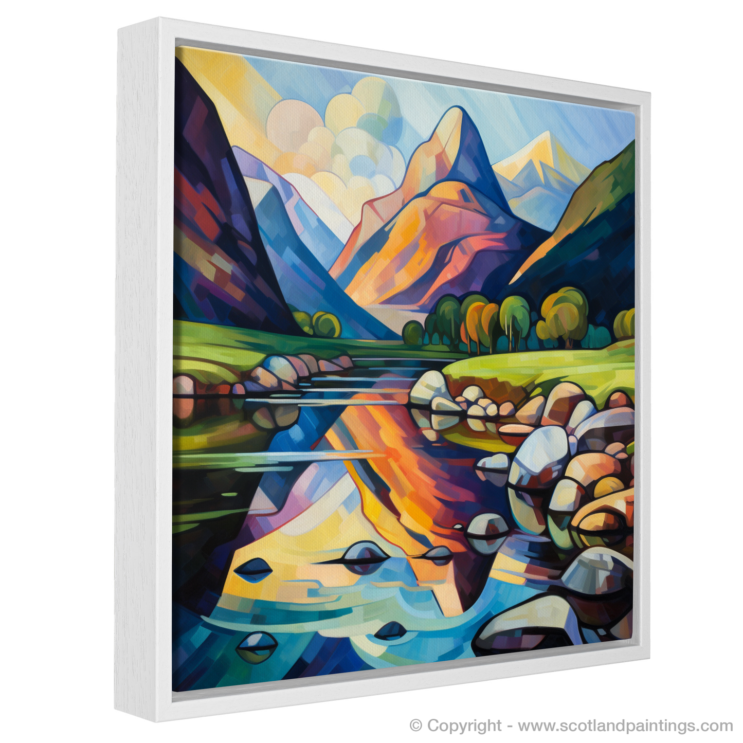 Cubist Reflections of River Coe in Glencoe