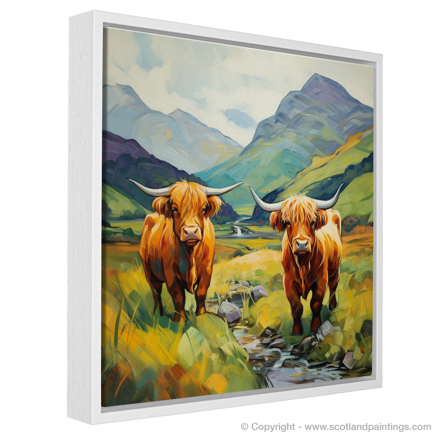 Cubist Cattle of Glencoe Highlands