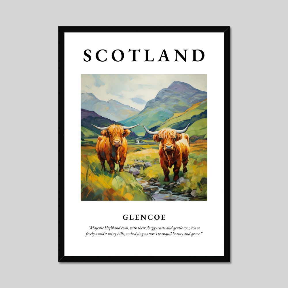 Poster of Glencoe, Scotland.