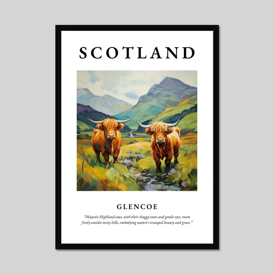 Poster of Glencoe, Scotland.