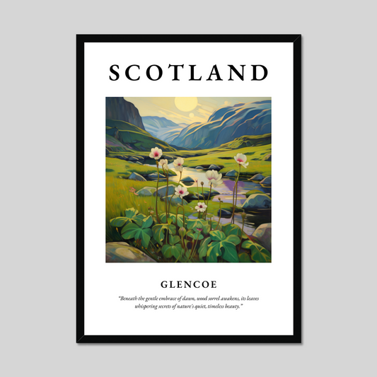 Poster of Glencoe, Scotland.