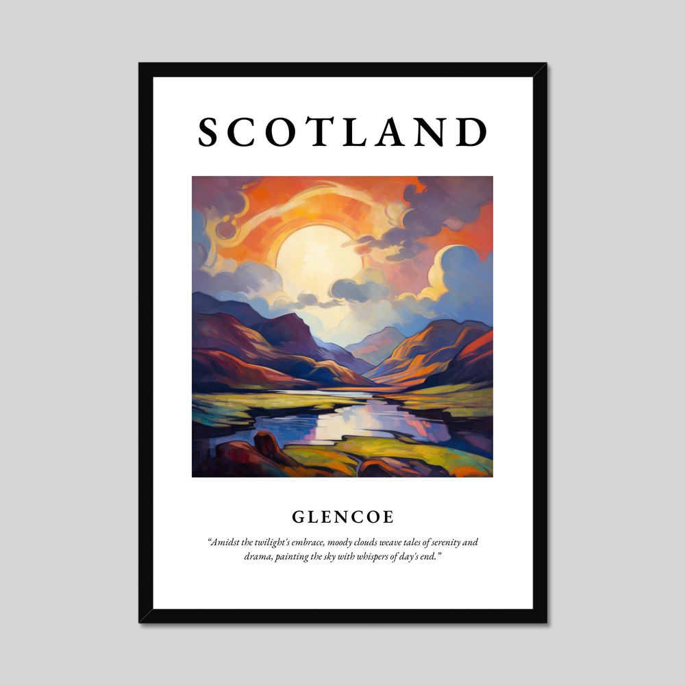 Poster of Glencoe, Scotland.