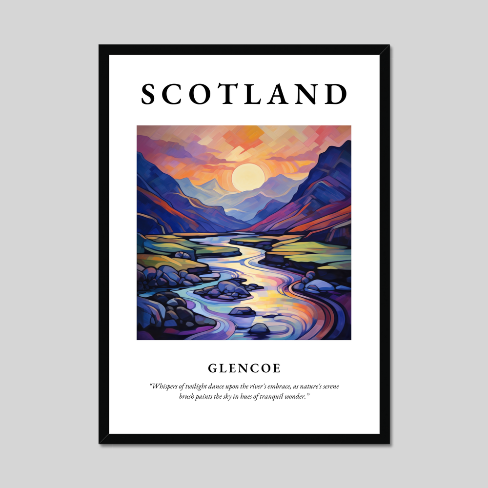 Poster of Glencoe, Scotland.