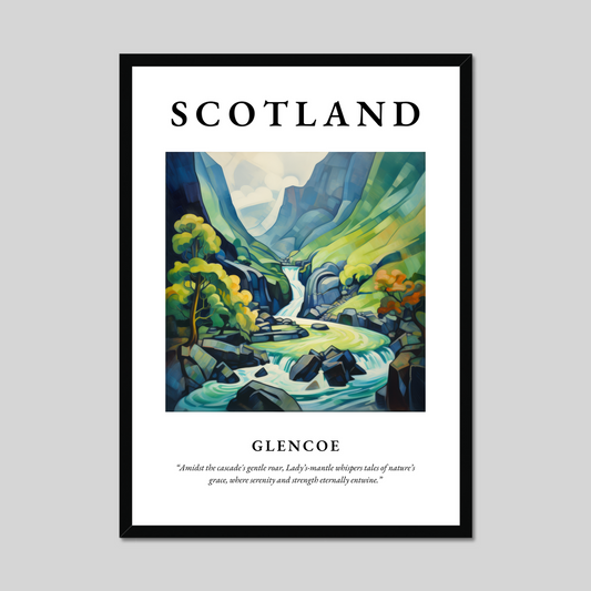 Poster of Glencoe, Scotland.